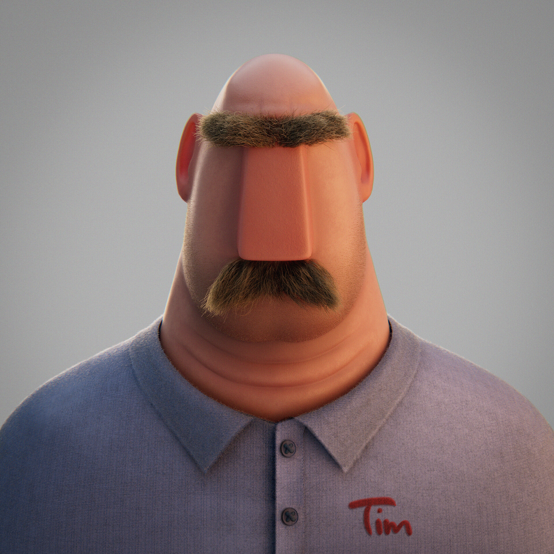Tim Lockwood — Bust — Stylized Study by Fran Bezjak